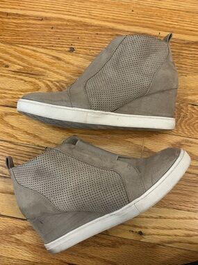Target Taupe Perforated Wedge Sneaker